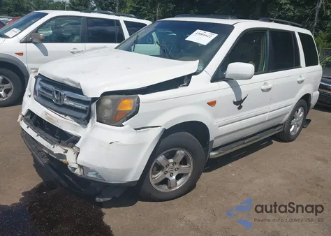 2007 Honda Pilot Ex-L from USA, damaged, VIN 2HKYF18637H529682